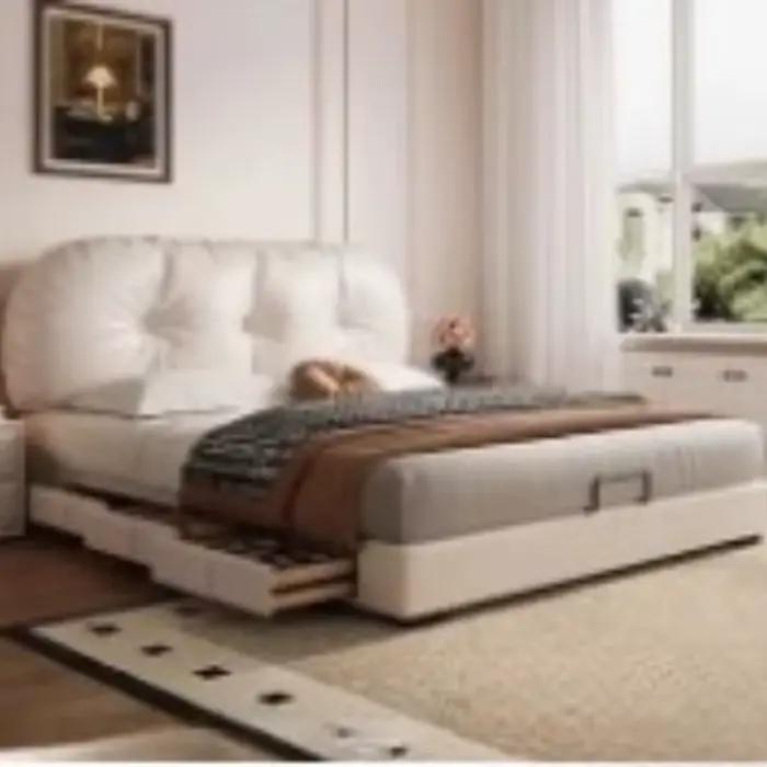 Tables de chevet tiroir lit rangement cadre Unique Table d'appoint de couchage lit Double salon Muebles Para El Hogar accessoires pour la maison