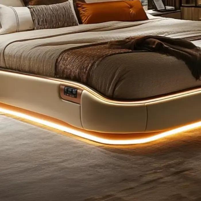 Luxueux Queen tête De lit cadre ensemble transformer sommeil Spaceto confortable retraite Camas De dortoir Cama Casal décoration De la maison