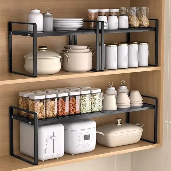 Étagère de rangement rétractable en fer grande capacité