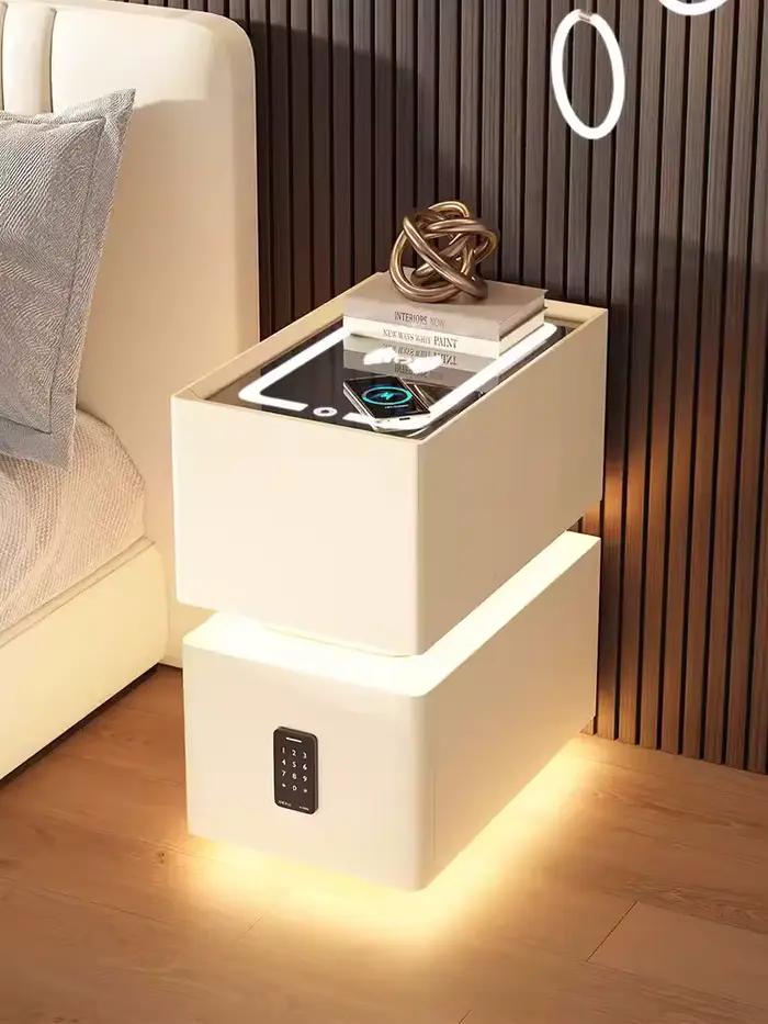 Table de chevet intelligente créative avec chargement sans fil