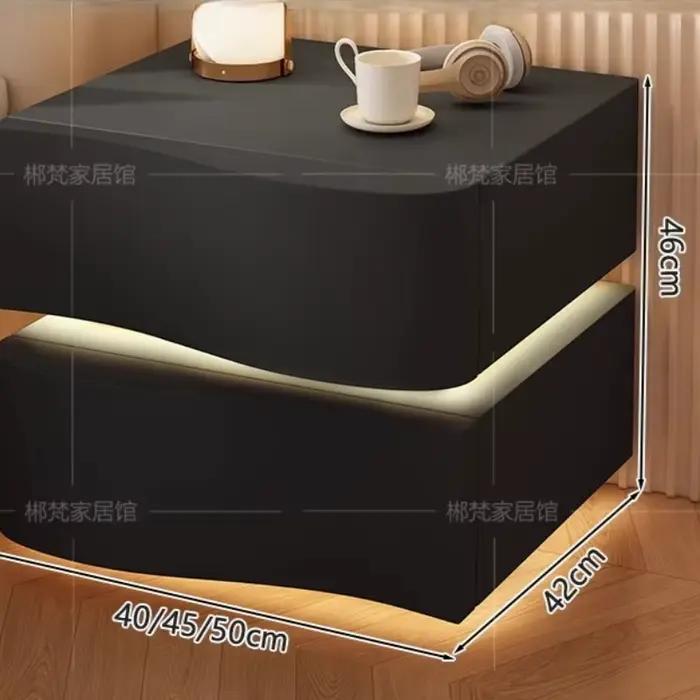 Table de chevet beige crème