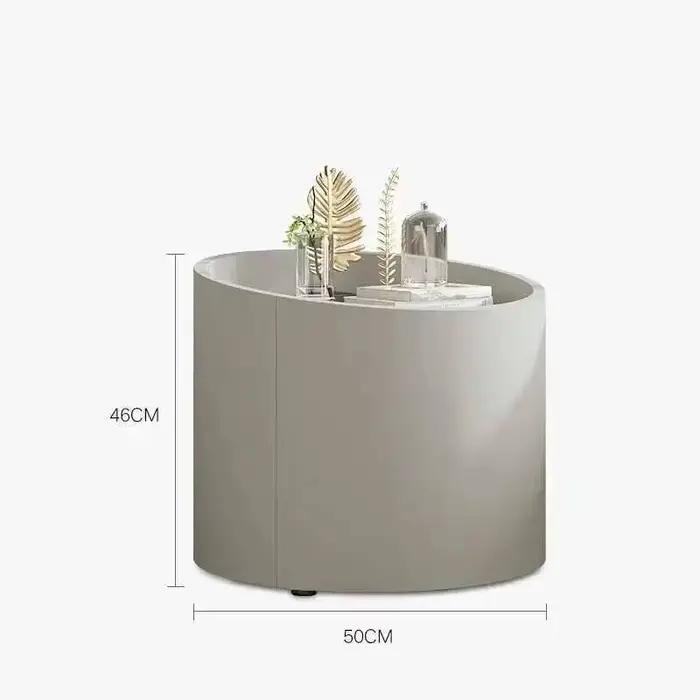 Tables de Chevet Rondes Design Minimalistes avec Rangement
