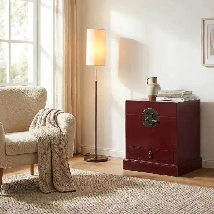 Table de chevet de luxe multifonctionnelle avec rangement
