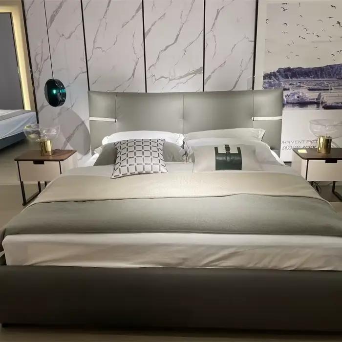Lit en cuir de luxe italien Super King Size