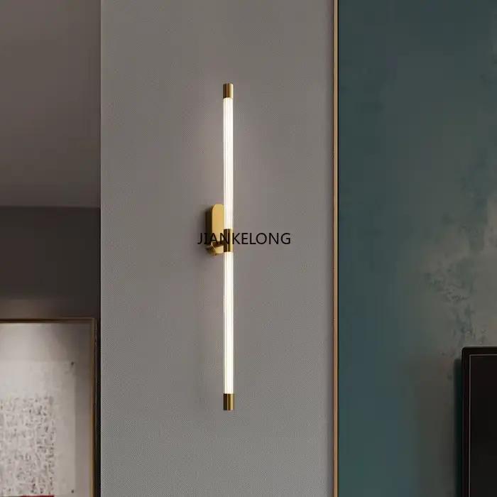 Lampe murale de chevet minimaliste longue pour chambre à coucher