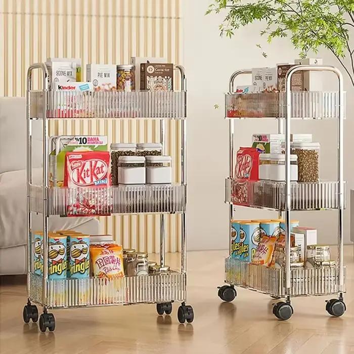 Étagère mobile à roulettes