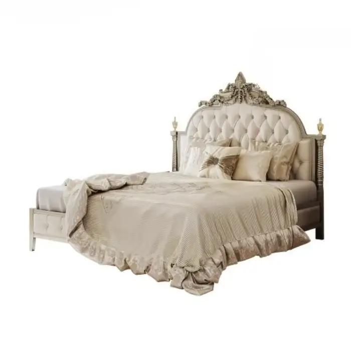 Cadre esthétique lit Unique nordique lecture princesse lit de couchage Table d'appoint luxe grands Camas accessoires de maison matrimoniale