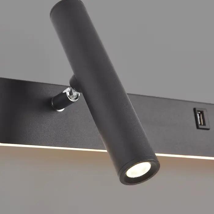 Lampe murale LED nordique moderne avec interrupteur