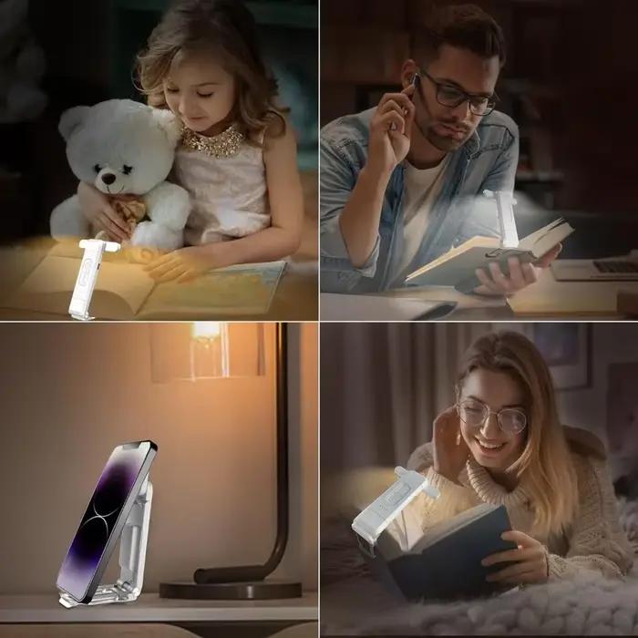 Lampe de lecture, lampe de livre rechargeable par USB pour lire la nuit au lit