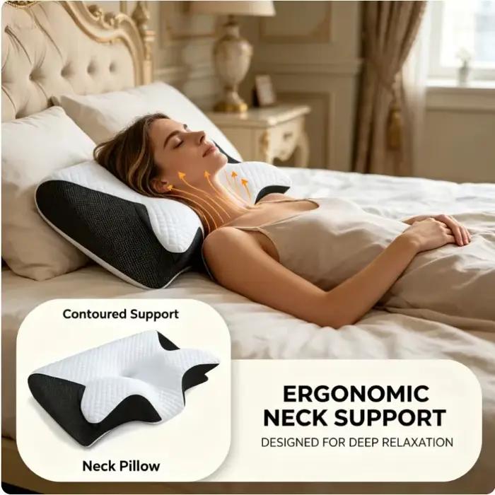 Oreiller cervical en mousse à mémoire de forme
