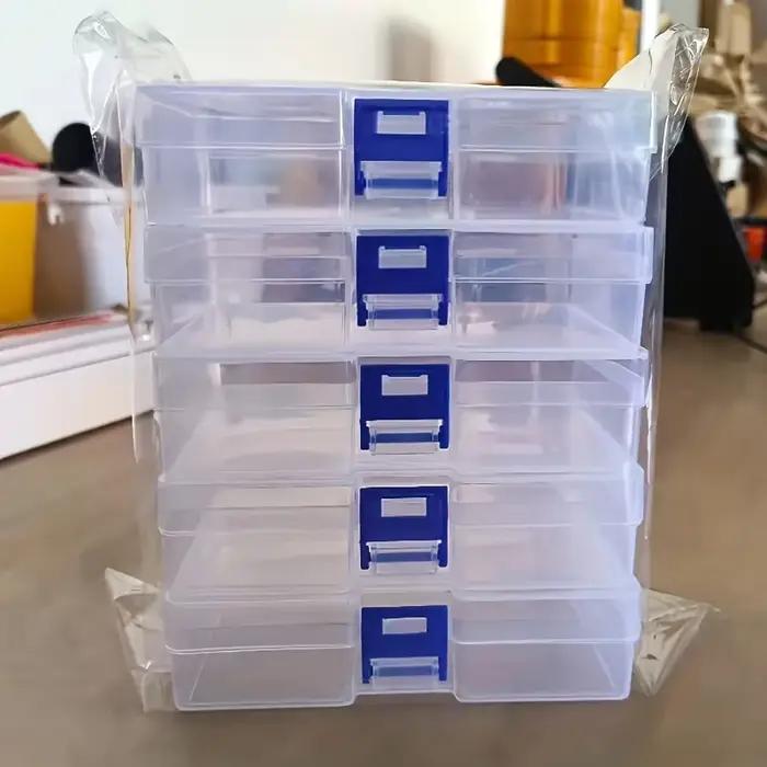 Boîtes de rangement en plastique transparentes 5/10 pour petits objets