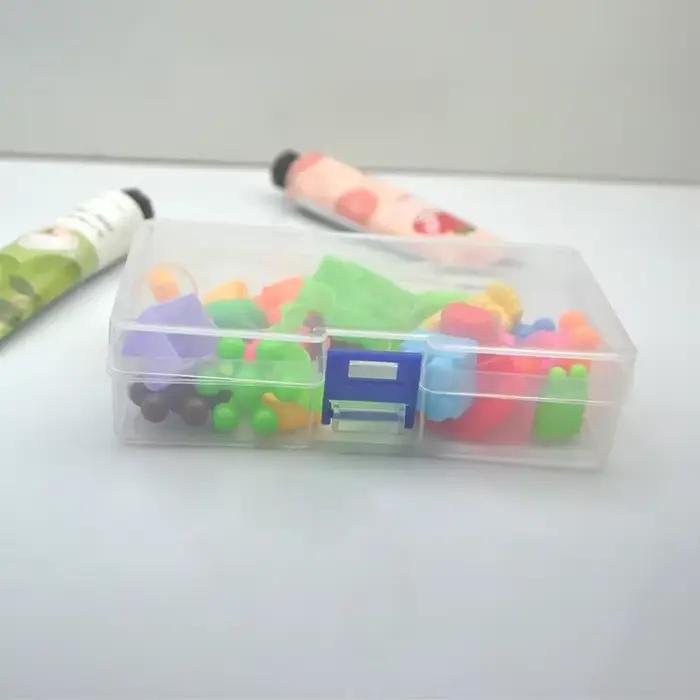 5 boîtes de rangement en plastique transparent pouvant accueillir des petits articles