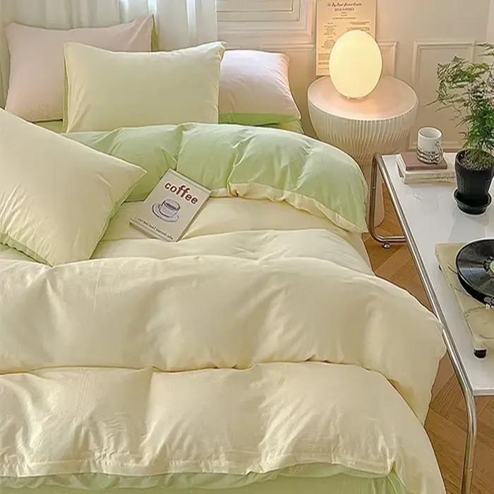 Ensemble de housse de couette double respectueuse de la peau
