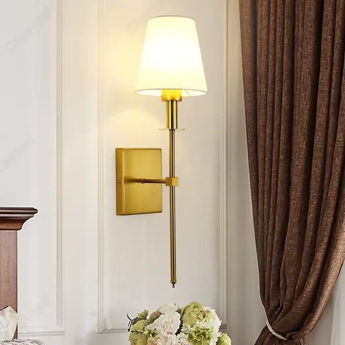 Applique Murale LED en Tissu, Luminaire Décoratif d'Nik, Idéal pour une Chambre à Coucher, un Hôtel, un Salon ou un Couloir
