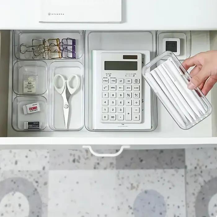 Boîte de Rangement Transparente en Plastique