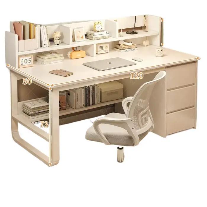 Bureau à tiroirs blancs