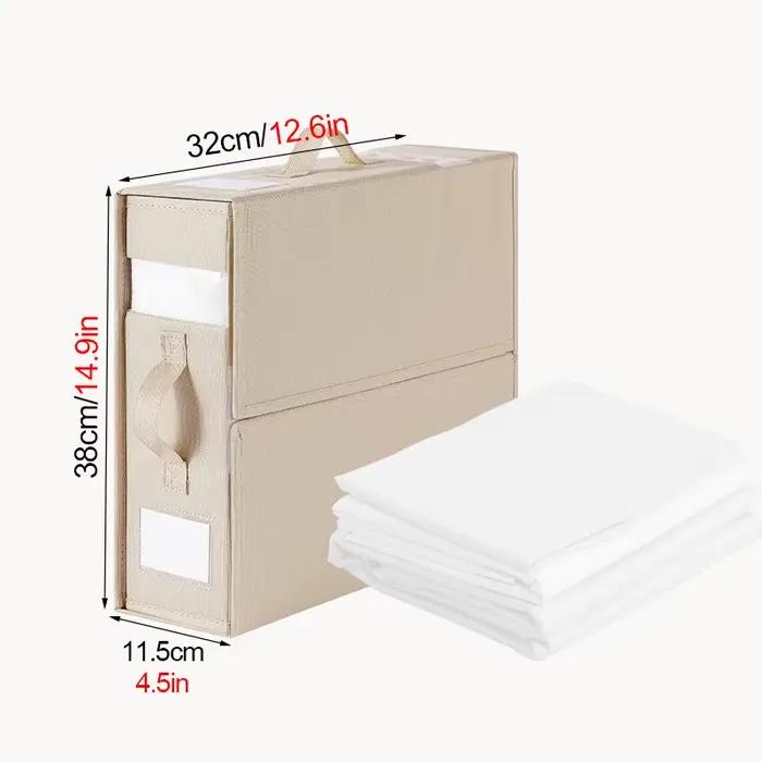 Boîte de Rangement pour Drap de Lit avec Poignée