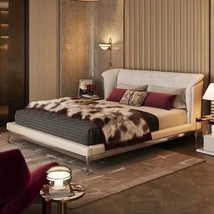Lits et cadres de lit de luxe italiens pour chambre à coucher