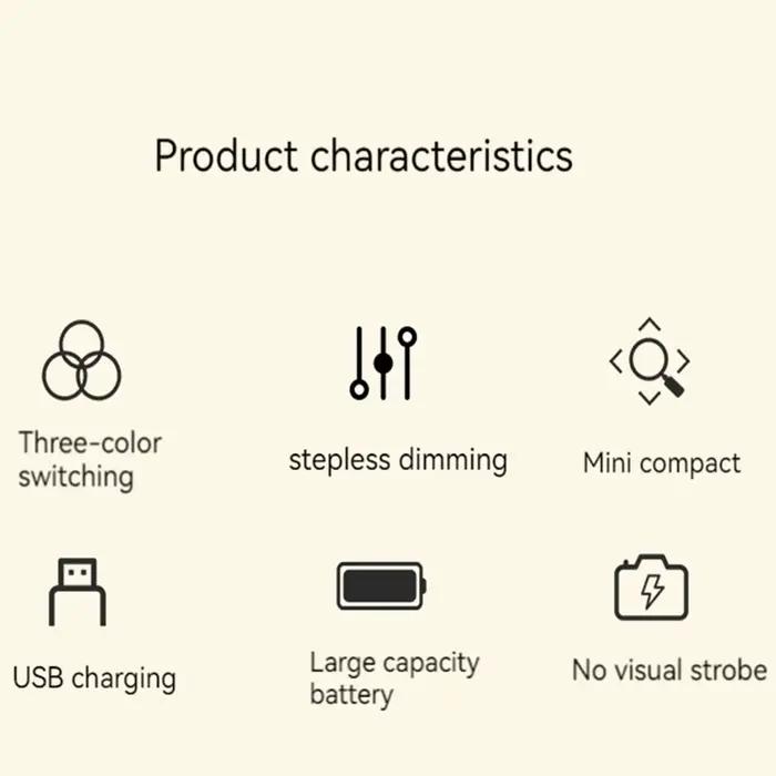 Petite lampe de chevet tactile avec chargement USB