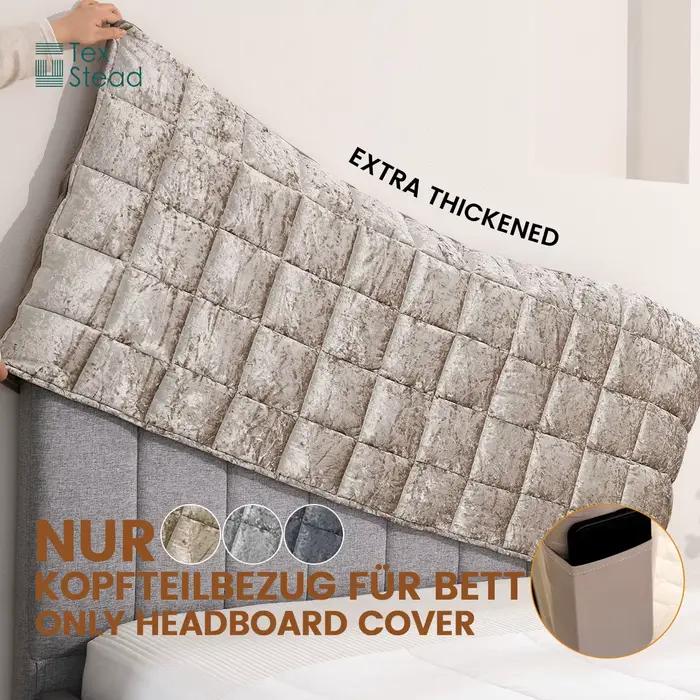 Housse de lit simple ou double matelassée et élastique pour la protection et la décoration de la chambre