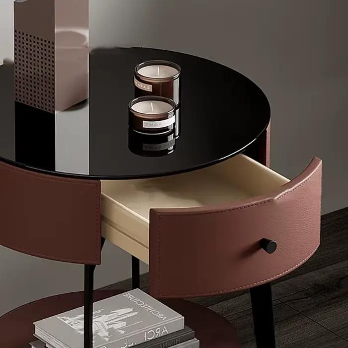 Table de chevet moderne de luxe avec rangement