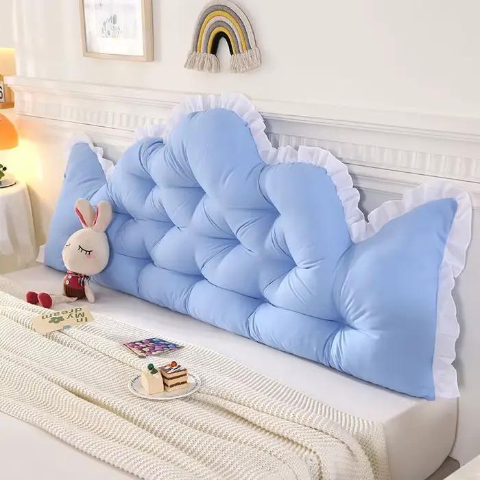 Coussin de tête de lit en dentelle, style nordique, ne nécessitant pas de démontage ni de lavage, protection lombaire pour tatami, sac souple