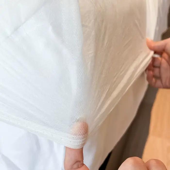 Drap-housse jetable Non tissé avec bandes élastiques