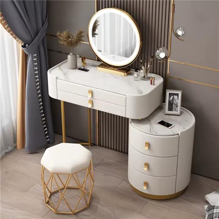 Coiffeuse de rangement de maquillage pour filles