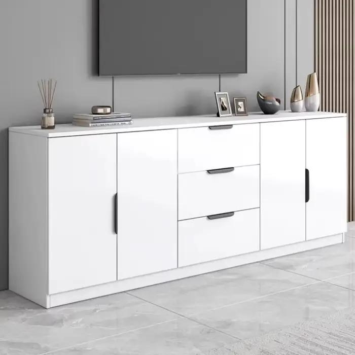 Meubles de salon de qualité supérieure : Armoires de rangement créatives crème