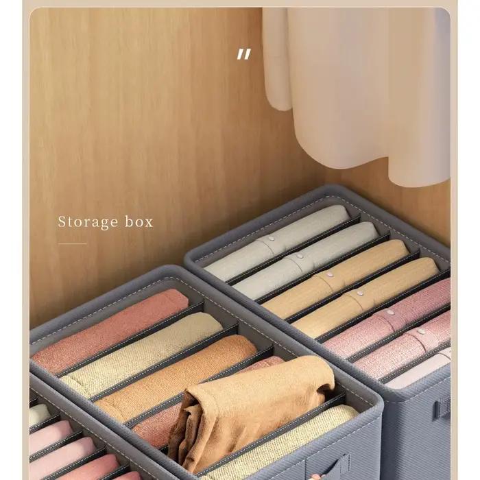 Organisateur de vêtements : Boîte de rangement pour pantalons