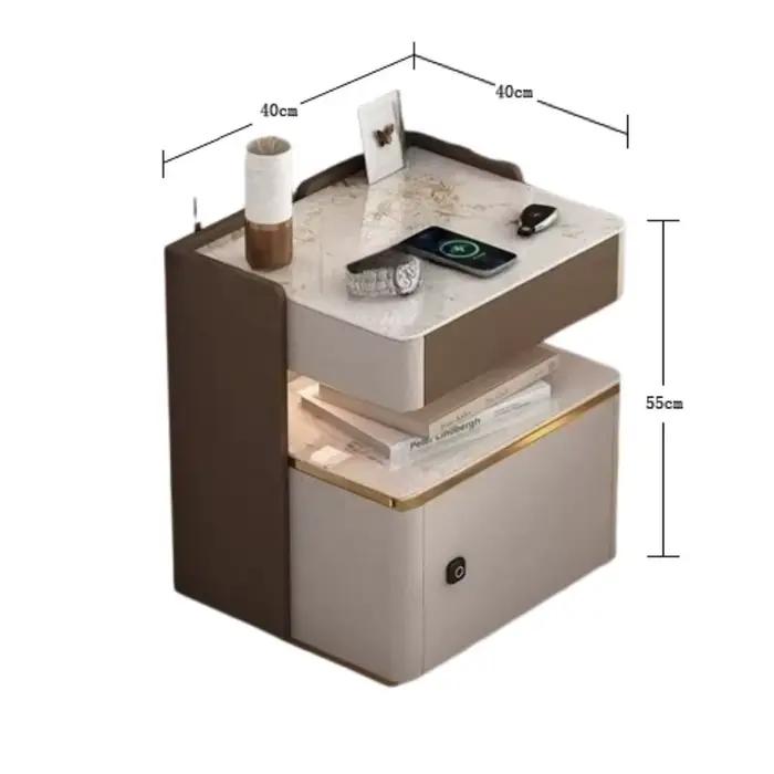 Table de chevet design intelligente avec tiroir de rangement