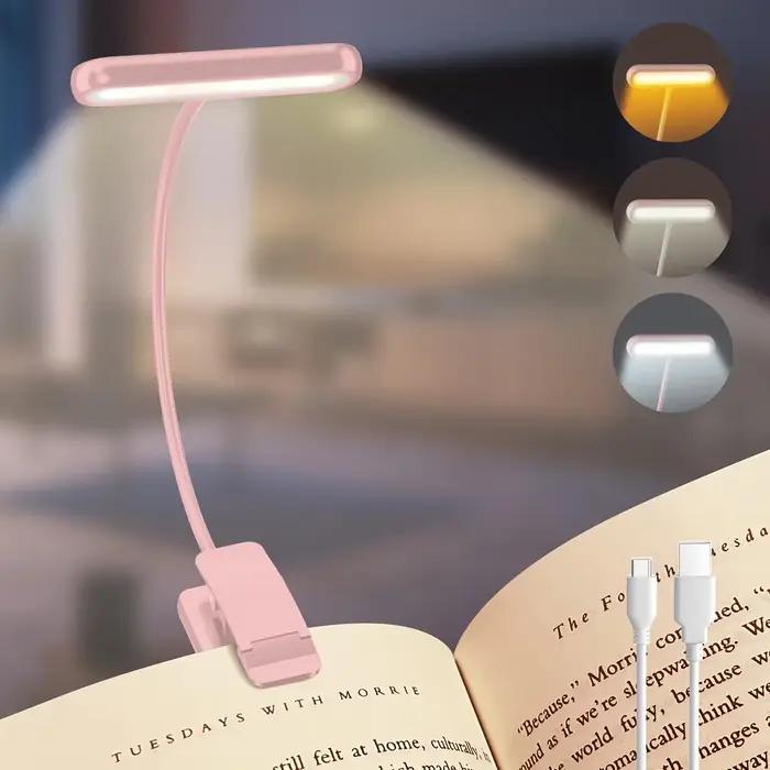 Lampe de lecture de nuit portable flexible et facile à clipser