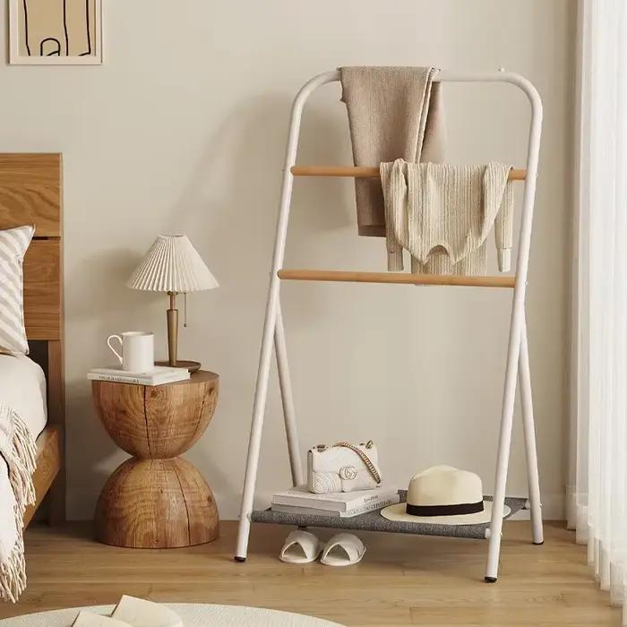 Cintre de chevet porte-manteau porte-vêtements sol chambre salon canapé côté suspendu vêtements multi-fonctionnel étagère de rangement supports