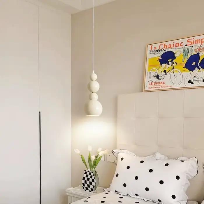 Lampe suspendue de chevet pour chambre à coucher