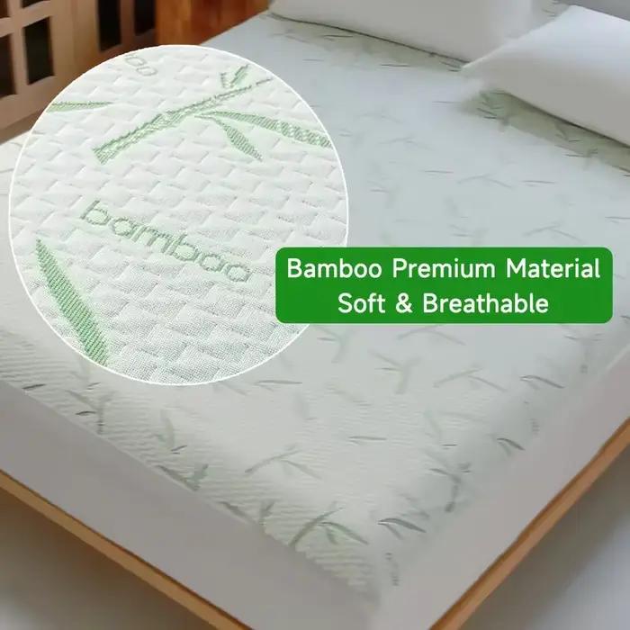 Housse de matelas imperméable en bambou (sans taie d'oreiller)