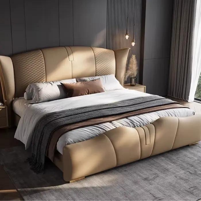 Chambres multifonctions lit moderne esthétique espace De rangement lit De luxe dormir Camas De Matrimonio dortoir meubles De maison