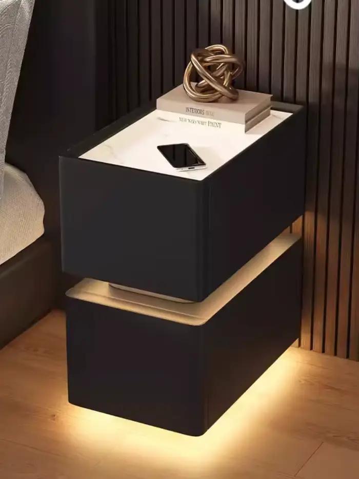 Table de chevet intelligente créative avec chargement sans fil
