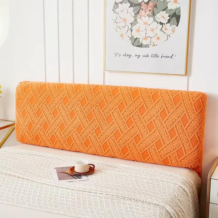 Housse de tête de lit en rotin jacquard stéréo entièrement enveloppante