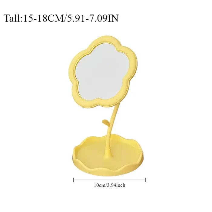 Miroir de bureau miroirs à fleurs dortoir créatif