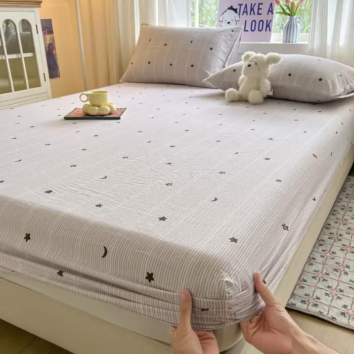 Ensemble de draps de lit rayés