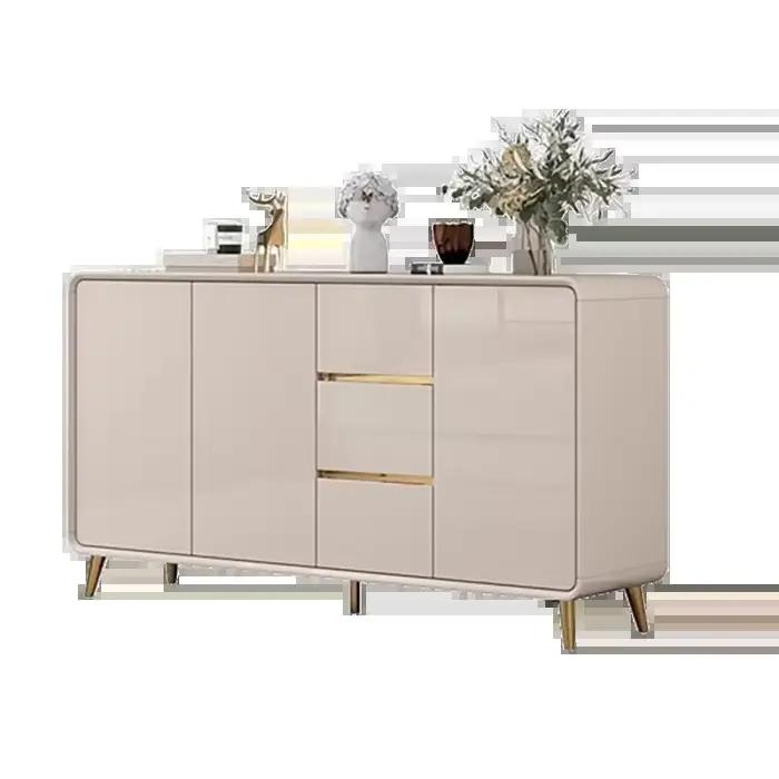 Commode de chambre créative et glamour style crème pour une esthétique