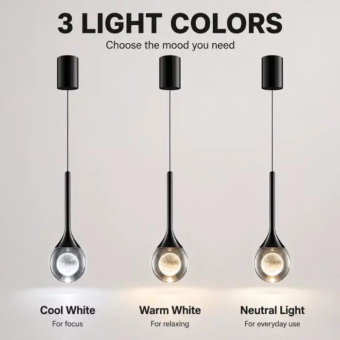 Lustre de chevet LED moderne 110-220V en aluminium