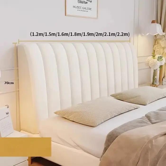 Housse de tête de lit de luxe en velours doux et épais