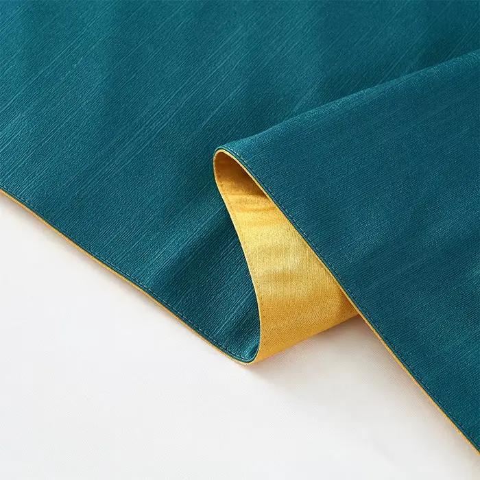 Couettes de lit en coton et lin de couleur unie