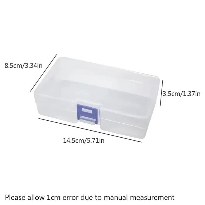 Boîtes de rangement en plastique transparentes 5/10 pour petits objets