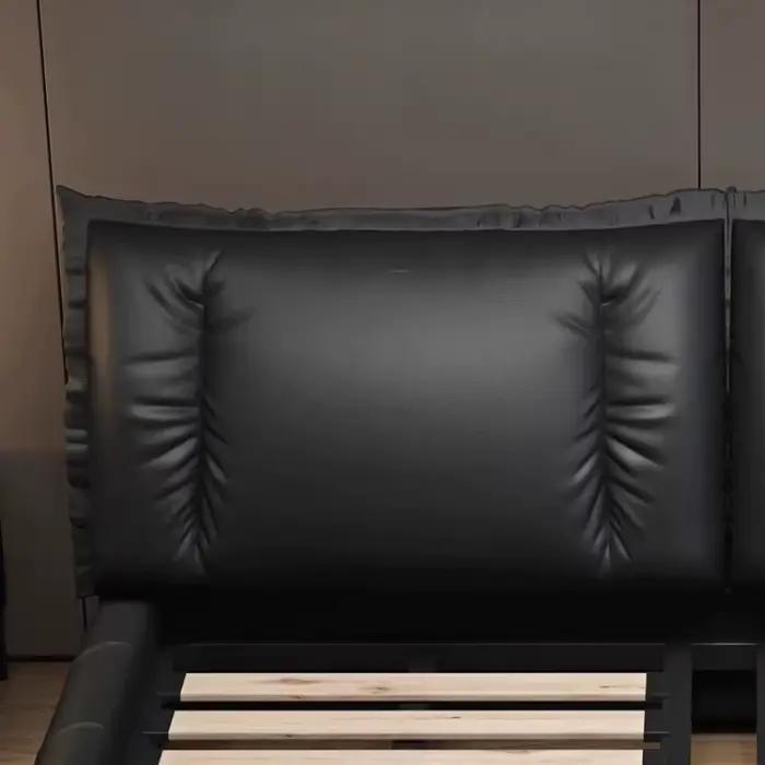 Lit de chambre en cuir pleine fleur