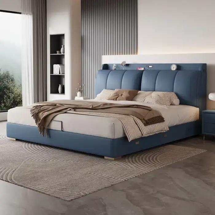 Lit de rangement moderne en Corium pour chambre à coucher