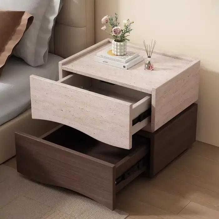 Table de chevet miniature nordique, esthétique, mignonne, avec rangement, pour chambre à coucher, mobilier de maison unique
