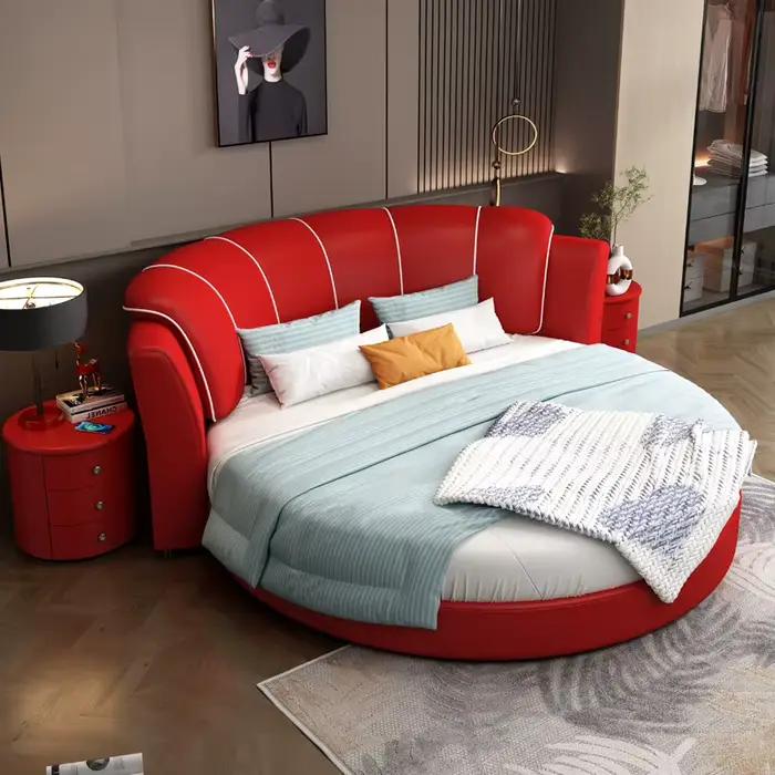Cadres de lit blancs élégants Queen Low sans matelas
