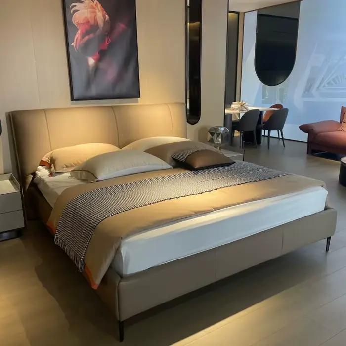 Lit en cuir de luxe italien Super King Size
